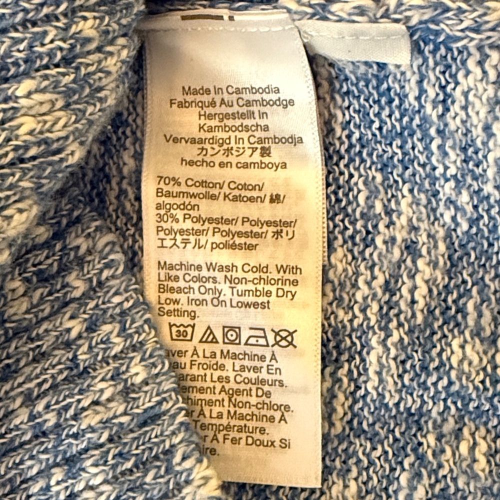 J. Crew blue Heather sweater - Picture 3 of 6